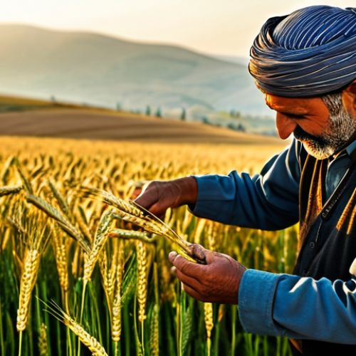 Home 23 Turkish Farmer in a Field**
"A Turkish farmer, fully clothed in traditional Anatolian clothing, tending to a bountiful field of wheat at sunset. Rolling hills in the background. Warm, golden light. Focus on the farmer's weathered hands and kind face. Safe for work, appropriate content, professional, modest, family-friendly, perfect anatomy, correct proportions, natural pose, well-formed hands, proper finger count, natural body proportions."
**