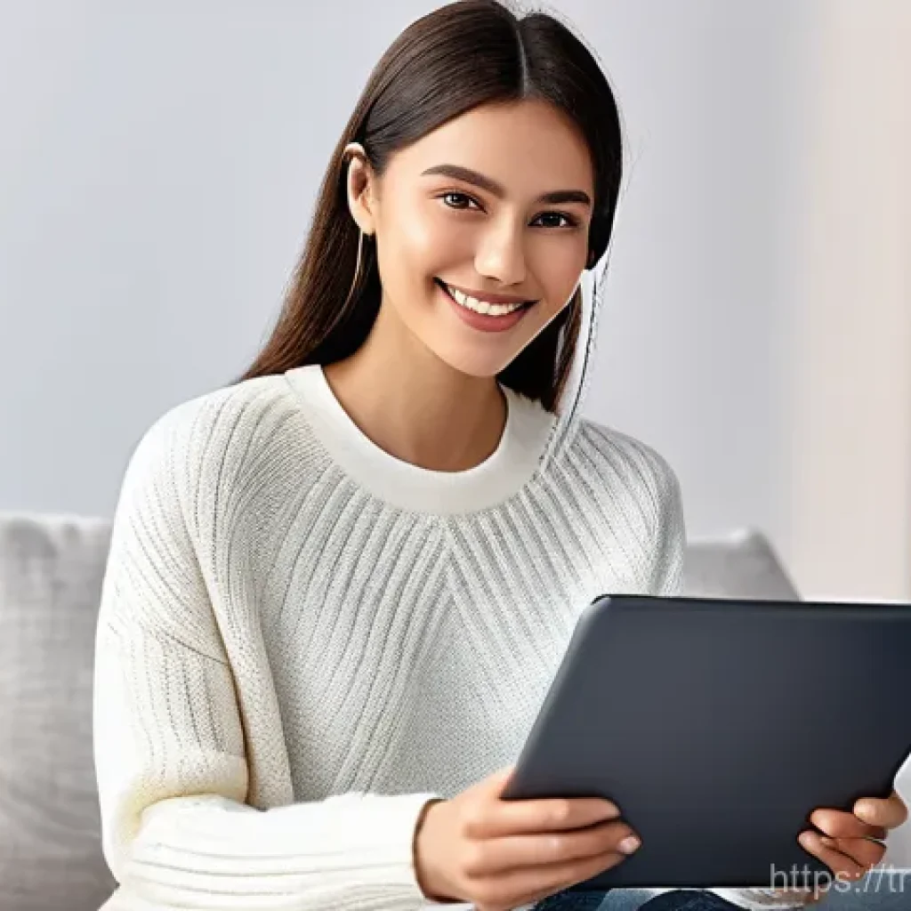 무역업계에서 빠르게 성장하는 방법 - **AI Personalization in E-commerce**
    A smiling young woman in her early twenties, dressed in a s...