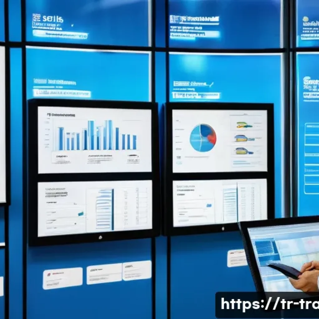 수출입 통관 절차 완벽 가이드 - A detailed office scene inside a modern Turkish customs agency, showing a professional customs offic...